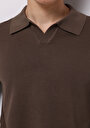 thumb-Afficher les détails de Pull Marron Regular Fit Manches Longues  Homme