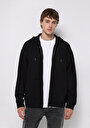thumb-Afficher les détails de Pull-over Noir Oversize Fit  Homme