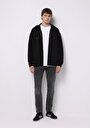 thumb-Afficher les détails de Pull-over Noir Oversize Fit  Homme