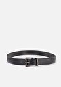 thumb-Afficher les détails de Ceinture Noir Modern Fit Homme