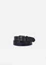 thumb-Afficher les détails de Ceinture Noir Modern Fit Homme