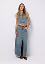 thumb-Afficher les détails de Jupe  Regular Fit Droit Jean Normale Femme