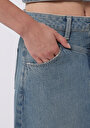 thumb-Afficher les détails de Jupe  Regular Fit Droit Jean Normale Femme
