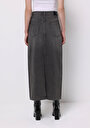 thumb-Afficher les détails de Jupe  Slim Fit Droit Jean Maxi Femme