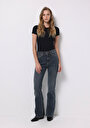 thumb-Afficher les détails de 791 Monica Pantalon    En Jean Regular Fit Femme