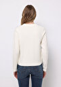 thumb-Afficher les détails de Pull Blanc Regular Fit Manches Longues  Femme