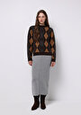 thumb-Afficher les détails de Jupe Gris Slim Fit    Femme