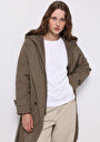 thumb-Afficher les détails de Manteau  Marron Regular Fit Manches Longues Femme