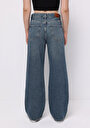 thumb-Afficher les détails de 970 Berry Pantalon  Wide Leg High Rise En Jean Regular Fit Femme