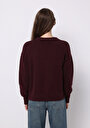 thumb-Afficher les détails de Pull Violet Regular Fit Manches Longues  Femme