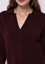 thumb-Afficher les détails de Pull Violet Regular Fit Manches Longues  Femme