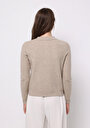 thumb-Afficher les détails de Pull Beige Regular Fit Manches Longues  Femme