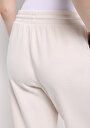thumb-Afficher les détails de Pantalon De Survêtement Ecru Regular Fit Femme