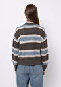 thumb-Afficher les détails de Pull Marron Regular Fit Manches Longues  Femme