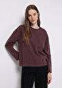 thumb-Afficher les détails de T-shirt Violet Regular Fit Manches Longues  Femme