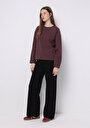 thumb-Afficher les détails de T-shirt Violet Regular Fit Manches Longues  Femme