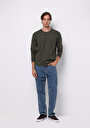 thumb-Afficher les détails de T-shirt À Manches Longues Kaki Regular Fit  Homme