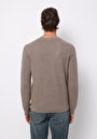 thumb-Afficher les détails de Pull Beige Regular Fit Manches Longues  Homme