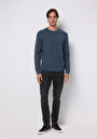 thumb-Afficher les détails de Pull Bleu Regular Fit Manches Longues  Homme