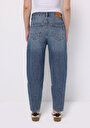 thumb-Afficher les détails de 855 Fiona Pantalon    En Jean Barrel Fit Femme