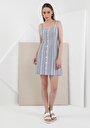 thumb-Afficher les détails de Robe Bleu Slim Fit    Femme