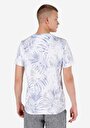 thumb-Afficher les détails de T-shirt À Manches Courtes Bleu Regular Fit Imprimé Homme