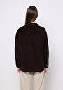 thumb-Afficher les détails de Chemise À Manches Longues Marron Regular Fit Droit Velours Femme