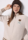 thumb-Afficher les détails de Cardigan Tricot Beige Regular Fit Femme