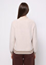 thumb-Afficher les détails de Cardigan Tricot Beige Regular Fit Femme