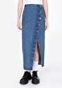 thumb-Afficher les détails de Jupe Bleu Slim Fit    Femme
