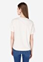 thumb-Afficher les détails de T-shirt À Manches Courtes Ecru Regular Fit Imprimé Femme