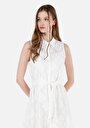 thumb-Afficher les détails de Robe Blanc Regular Fit    Femme