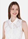 thumb-Afficher les détails de Robe Blanc Regular Fit    Femme
