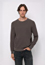 thumb-Afficher les détails de Pull Marron Regular Fit Manches Longues  Homme