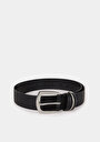 thumb-Afficher les détails de Ceinture Noir Modern Fit Femme
