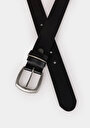 thumb-Afficher les détails de Ceinture Noir Modern Fit Femme