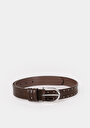 thumb-Afficher les détails de Ceinture Marron Modern Fit Femme