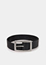 thumb-Afficher les détails de Ceinture Noir Modern Fit Femme