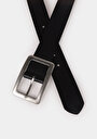 thumb-Afficher les détails de Ceinture Noir Modern Fit Femme