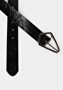 thumb-Afficher les détails de Ceinture Noir Modern Fit Femme
