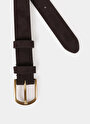thumb-Afficher les détails de Ceinture Marron Modern Fit Femme