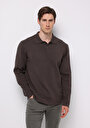 thumb-Afficher les détails de Pull Marron Regular Fit Manches Longues  Homme