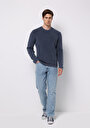 thumb-Afficher les détails de Pull Bleu Regular Fit Manches Longues  Homme