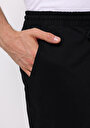 thumb-Afficher les détails de Pantalon Noir Lastikli Medium Rise En Sergé Cargo Fit Homme