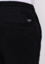 thumb-Afficher les détails de Pantalon Noir Lastikli Medium Rise En Sergé Cargo Fit Homme
