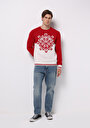 thumb-Afficher les détails de Pull Rouge Regular Fit Manches Longues  Homme
