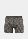 thumb-Afficher les détails de Sous-vêtements Vert Modern Fit Imprimé Homme