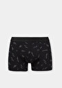thumb-Afficher les détails de Sous-vêtements Noir Modern Fit Imprimé Homme