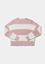 thumb-Afficher les détails de Pull Rose Regular Fit Manches Longues  Femme
