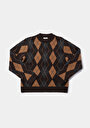thumb-Afficher les détails de Pull Marron Regular Fit Manches Longues  Femme